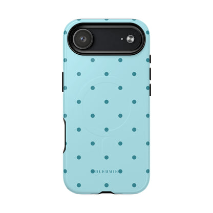 Mint Polka Dot MagSafe iPhone Cases iPhone 17 Air Glossy BLEUMIE