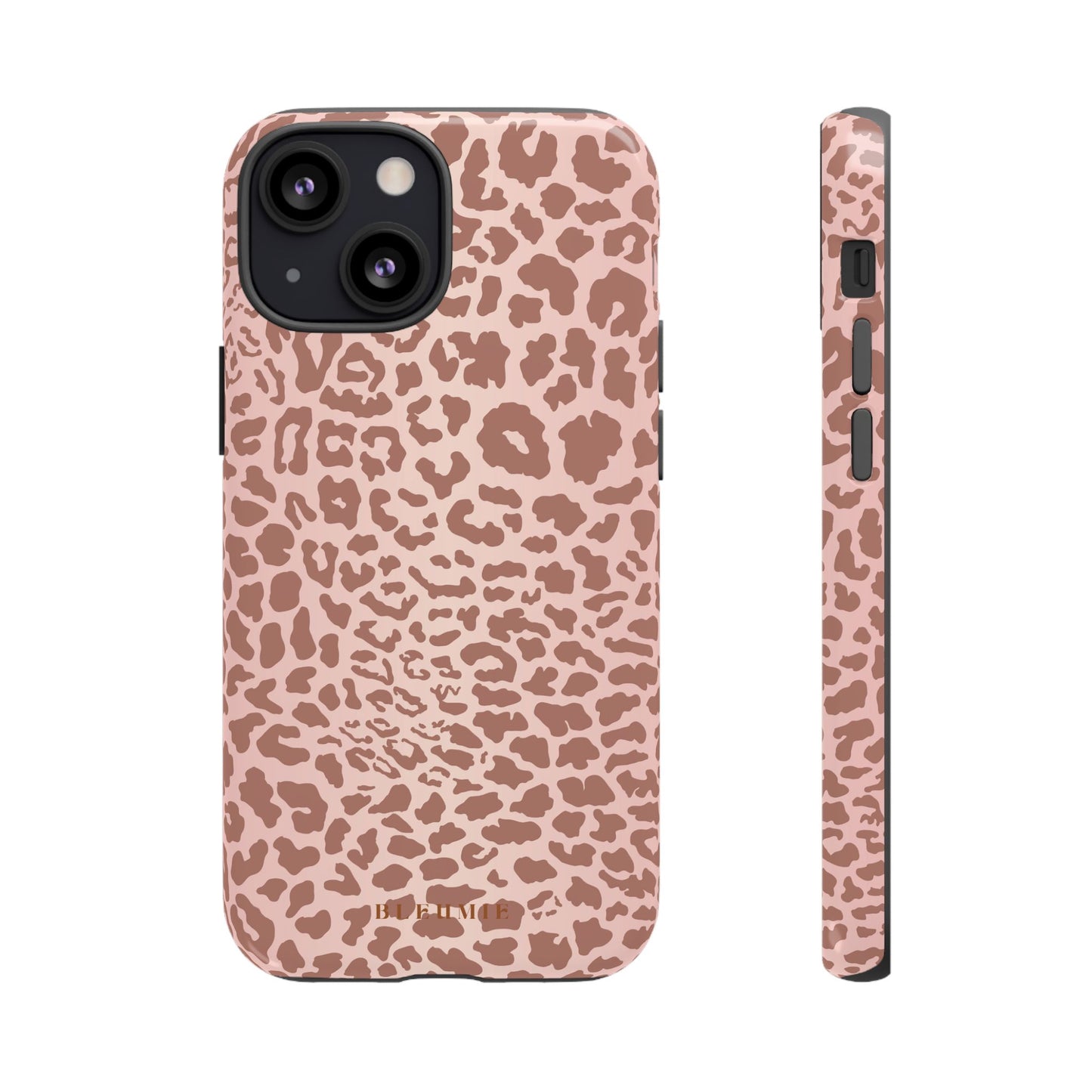 Cheetah Print Tough Phone Case iPhone 13 Mini BLEUMIE
