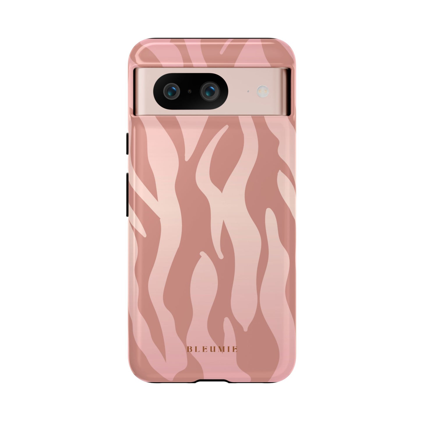 Rosé Zebra Print Tough Phone Case Google Pixel 8 BLEUMIE