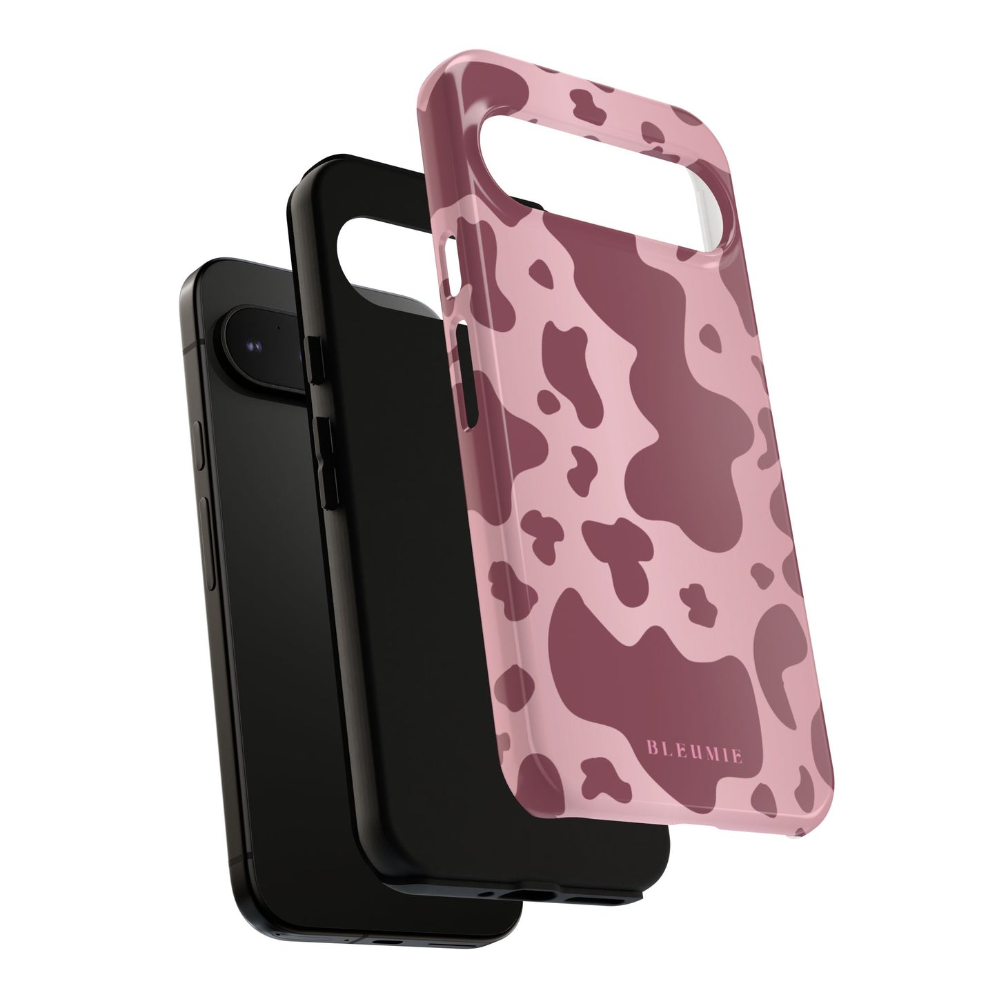 Mauve Cow Print Tough Phone Case BLEUMIE