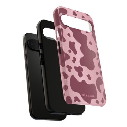 Mauve Cow Print Tough Phone Case BLEUMIE