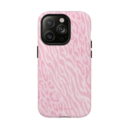 Zebra Cheetah MagSafe iPhone Cases iPhone 14 Pro Glossy BLEUMIE