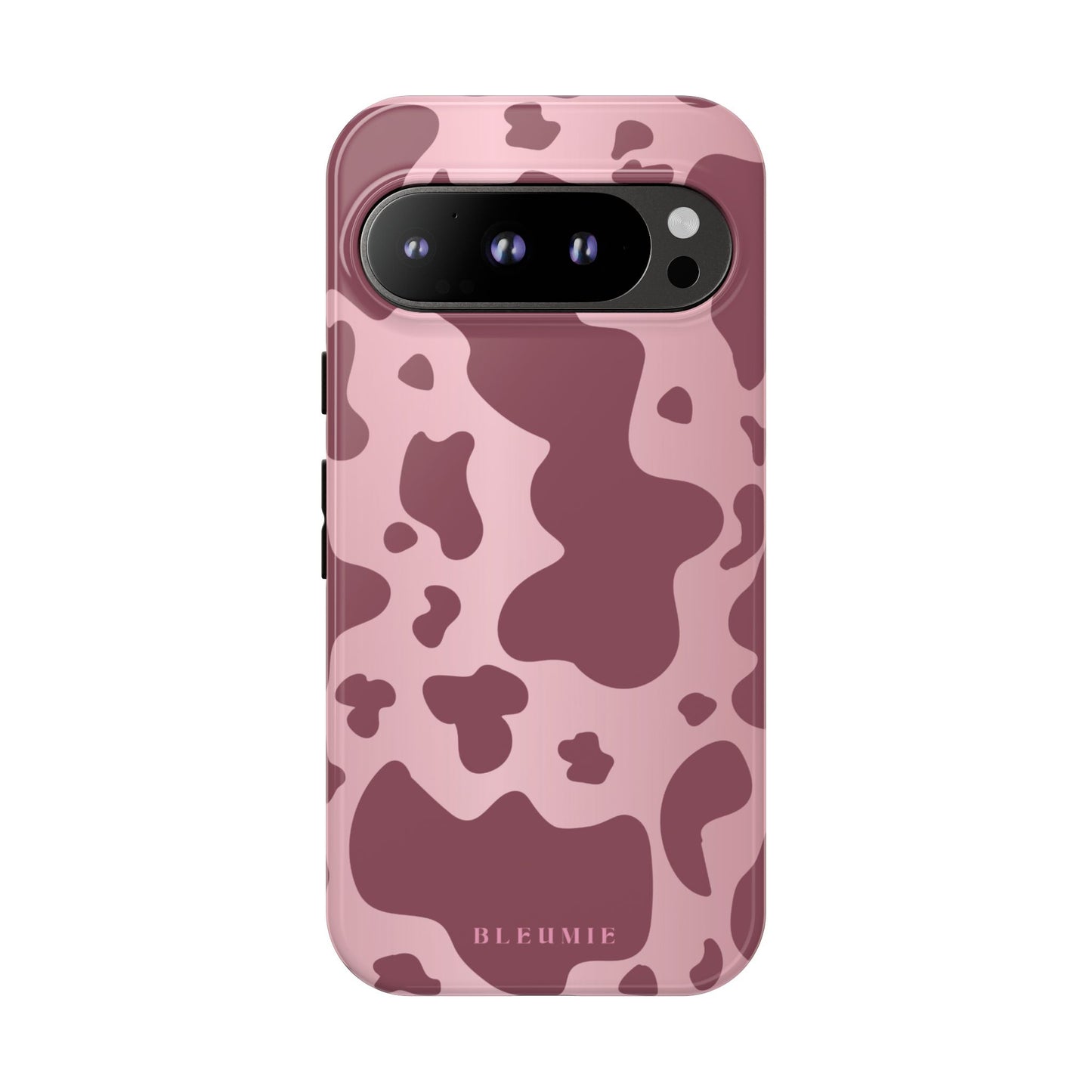 Mauve Cow Print Tough Phone Case Google Pixel 9 Pro BLEUMIE