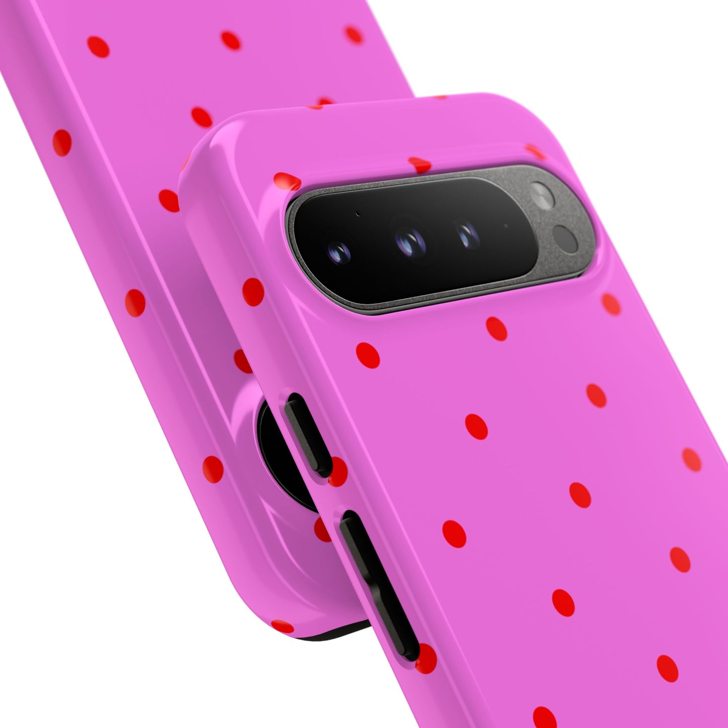 Pinka Polka Dot Tough Phone Case BLEUMIE