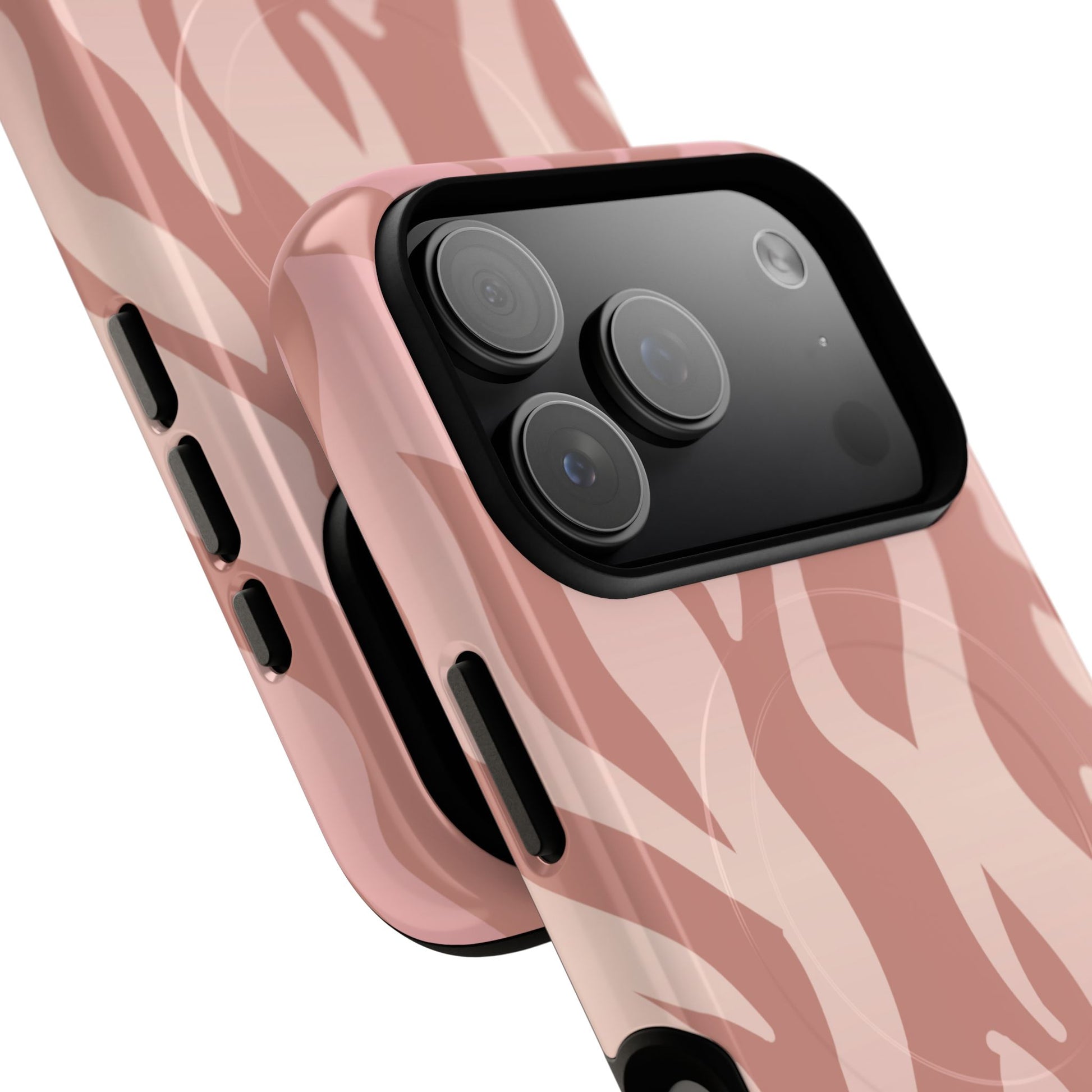 Rosé Zebra Print MagSafe iPhone Cases BLEUMIE