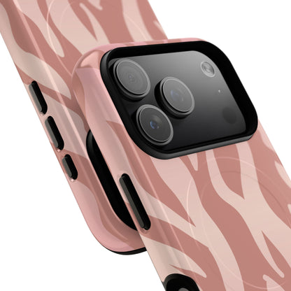 Rosé Zebra Print MagSafe iPhone Cases BLEUMIE