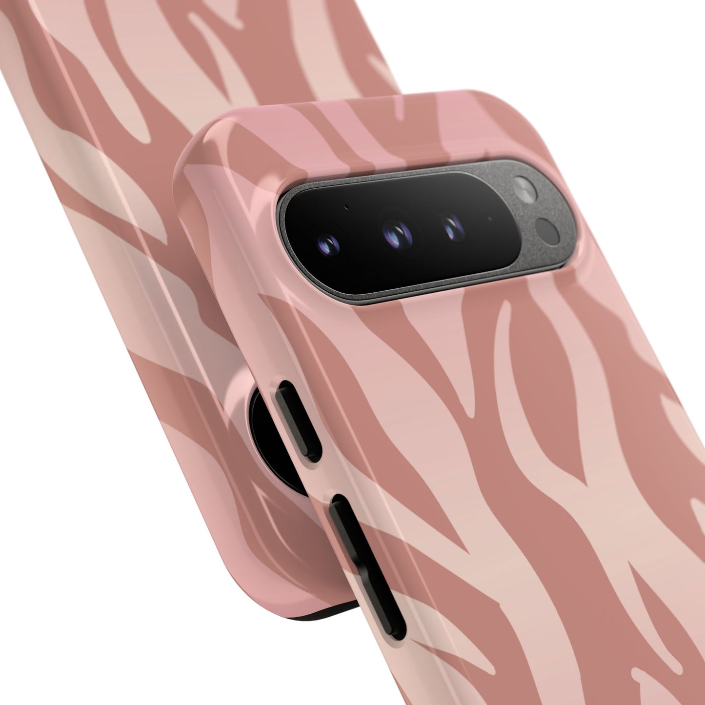 Rosé Zebra Print Tough Phone Case BLEUMIE