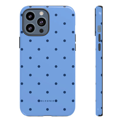 Blue Polka Dot Tough Phone Case iPhone 13 Pro Max BLEUMIE