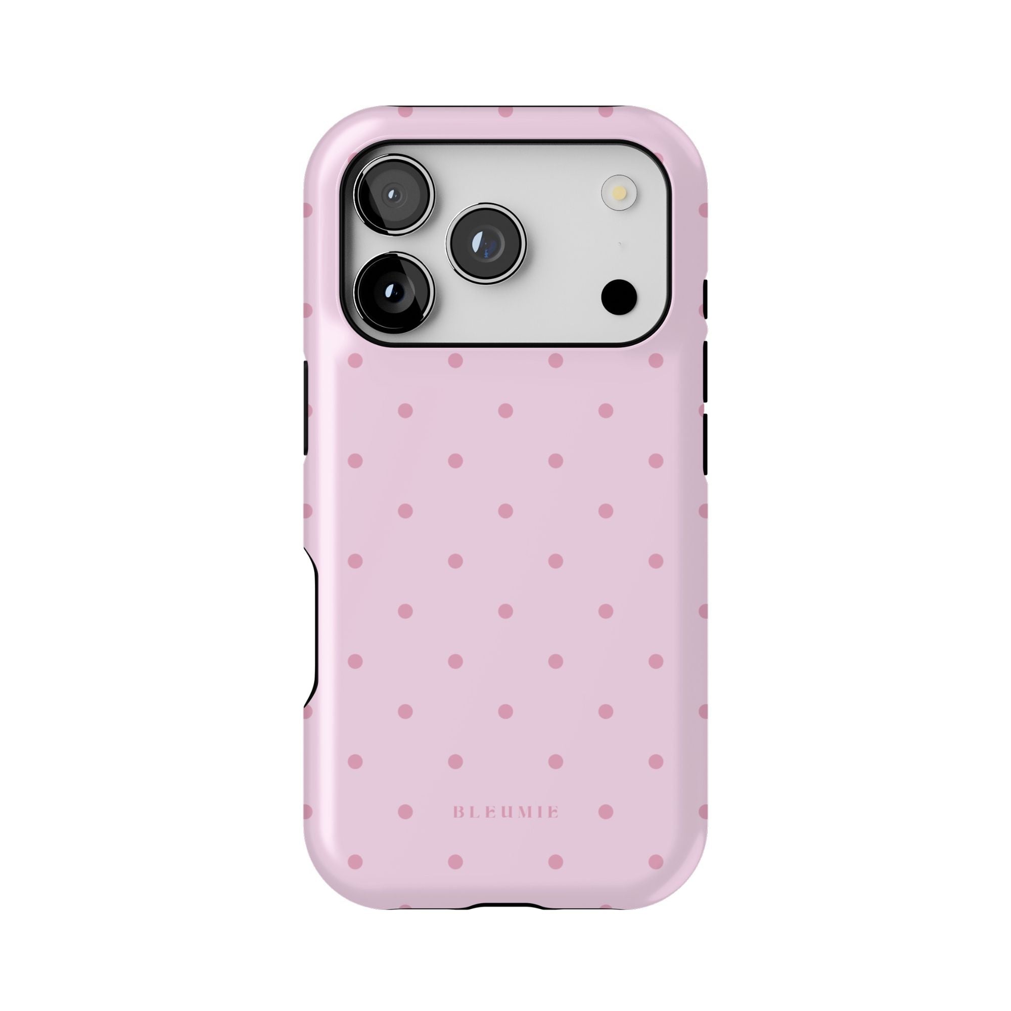 Blush Polka Dot MagSafe Case iPhone 17 Pro BLEUMIE