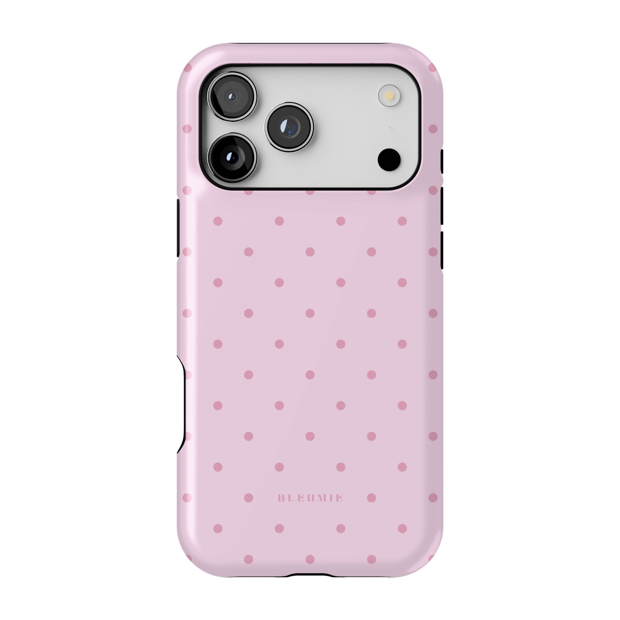 Blush Polka Dot MagSafe Case iPhone 17 Pro Max BLEUMIE