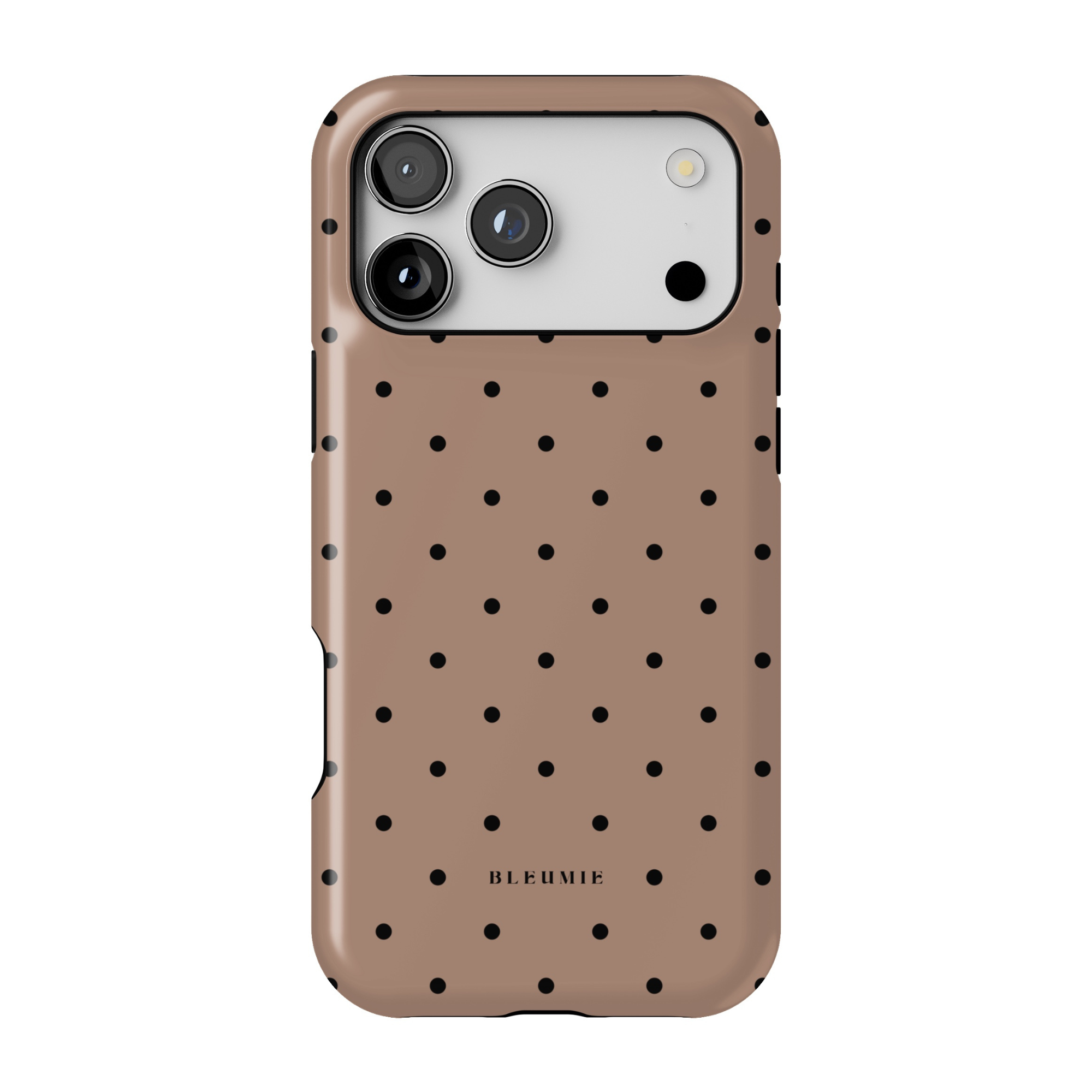 Caramel Polka Dot MagSafe Case iPhone 17 Pro Max BLEUMIE