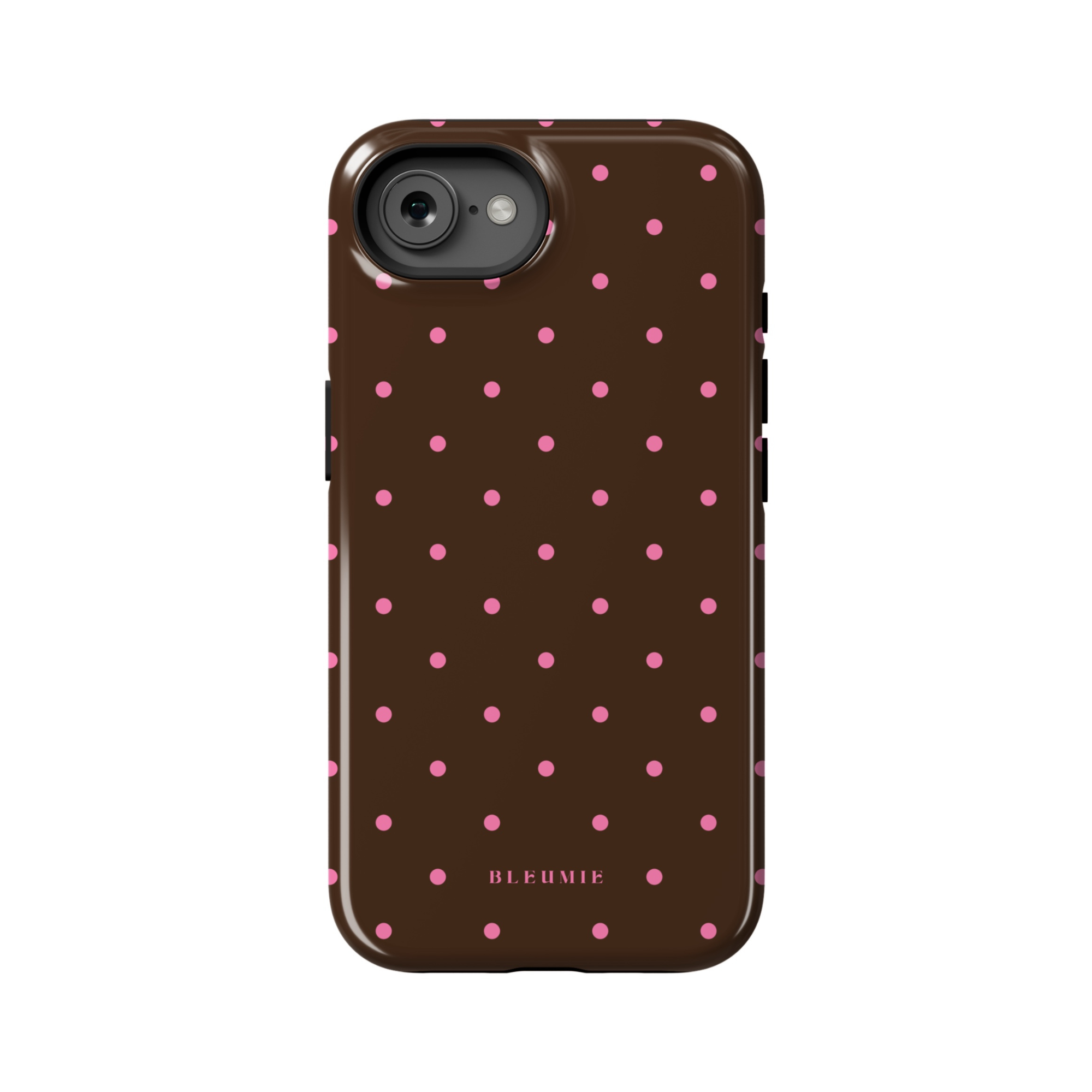 Chocolate Polka Dot MagSafe Case iPhone 16e BLEUMIE