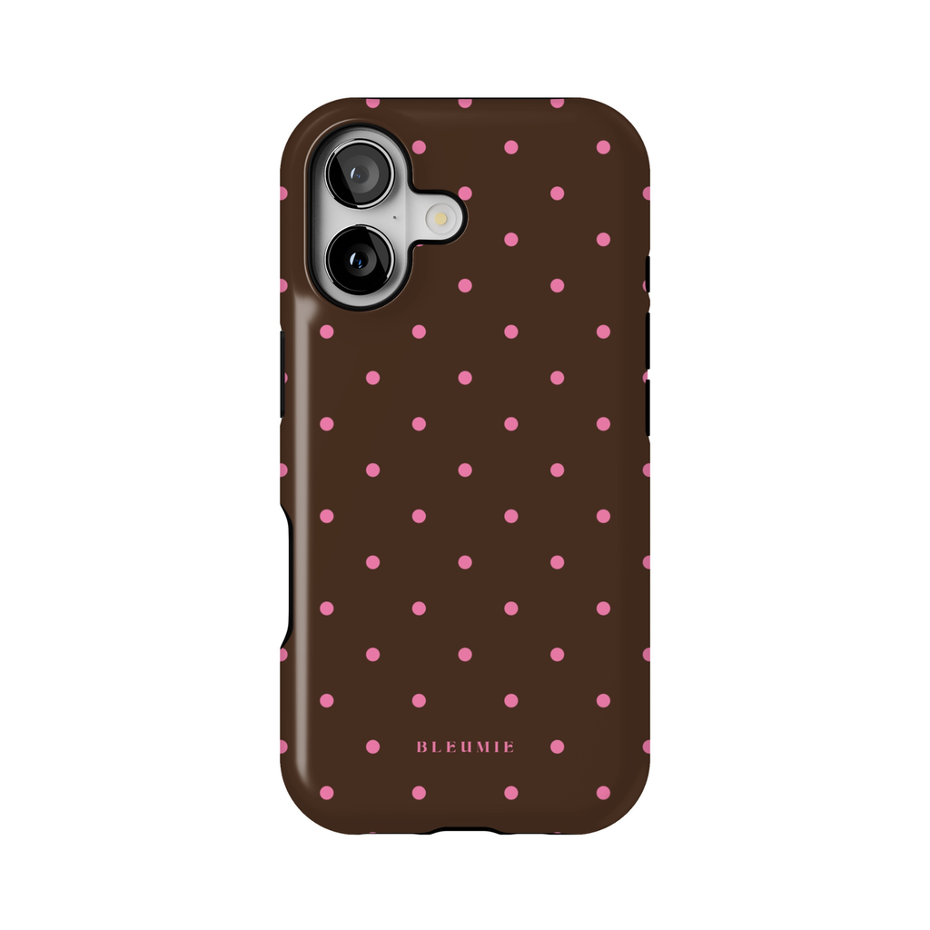 Chocolate Polka Dot MagSafe Case iPhone 17 BLEUMIE