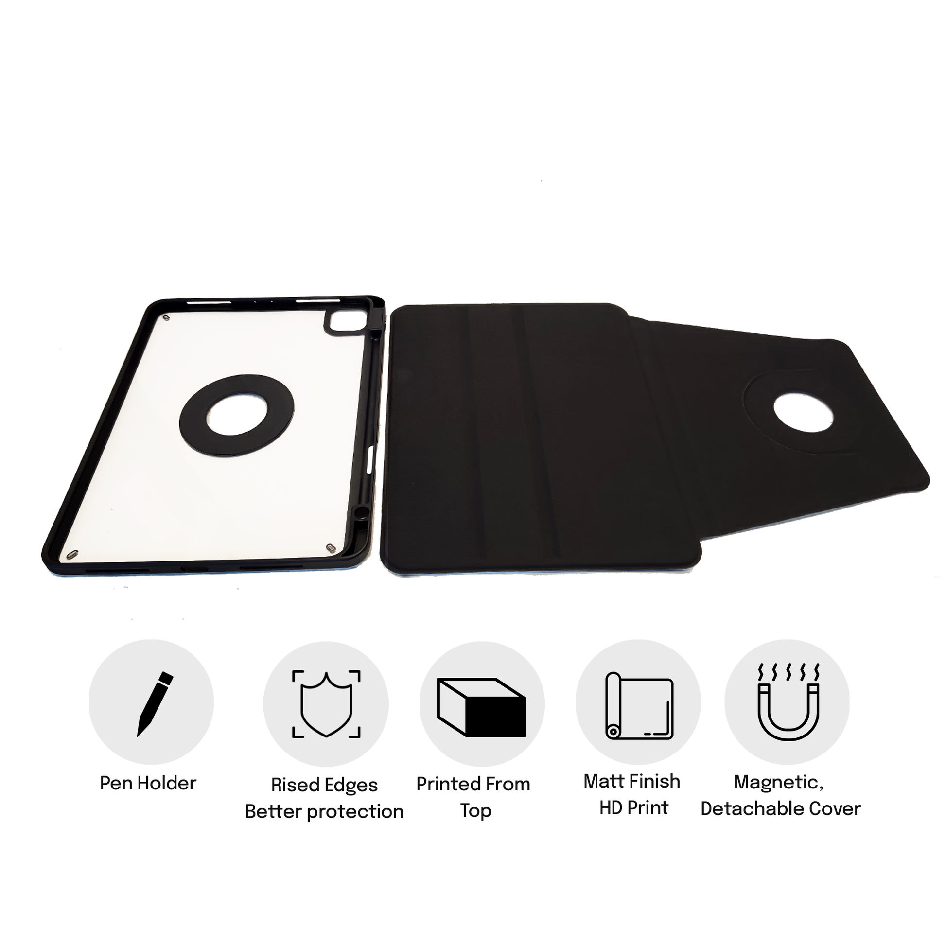 Blue Polka Dot Magnetic iPad Case BLEUMIE