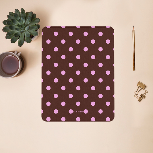 Berry Polka Dot Magnetic iPad Case BLEUMIE