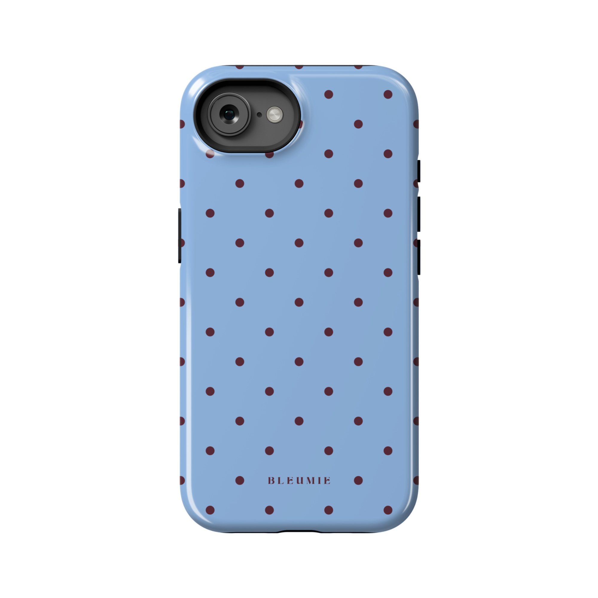 Indigo Blue Polka Dot MagSafe Case iPhone 16e BLEUMIE