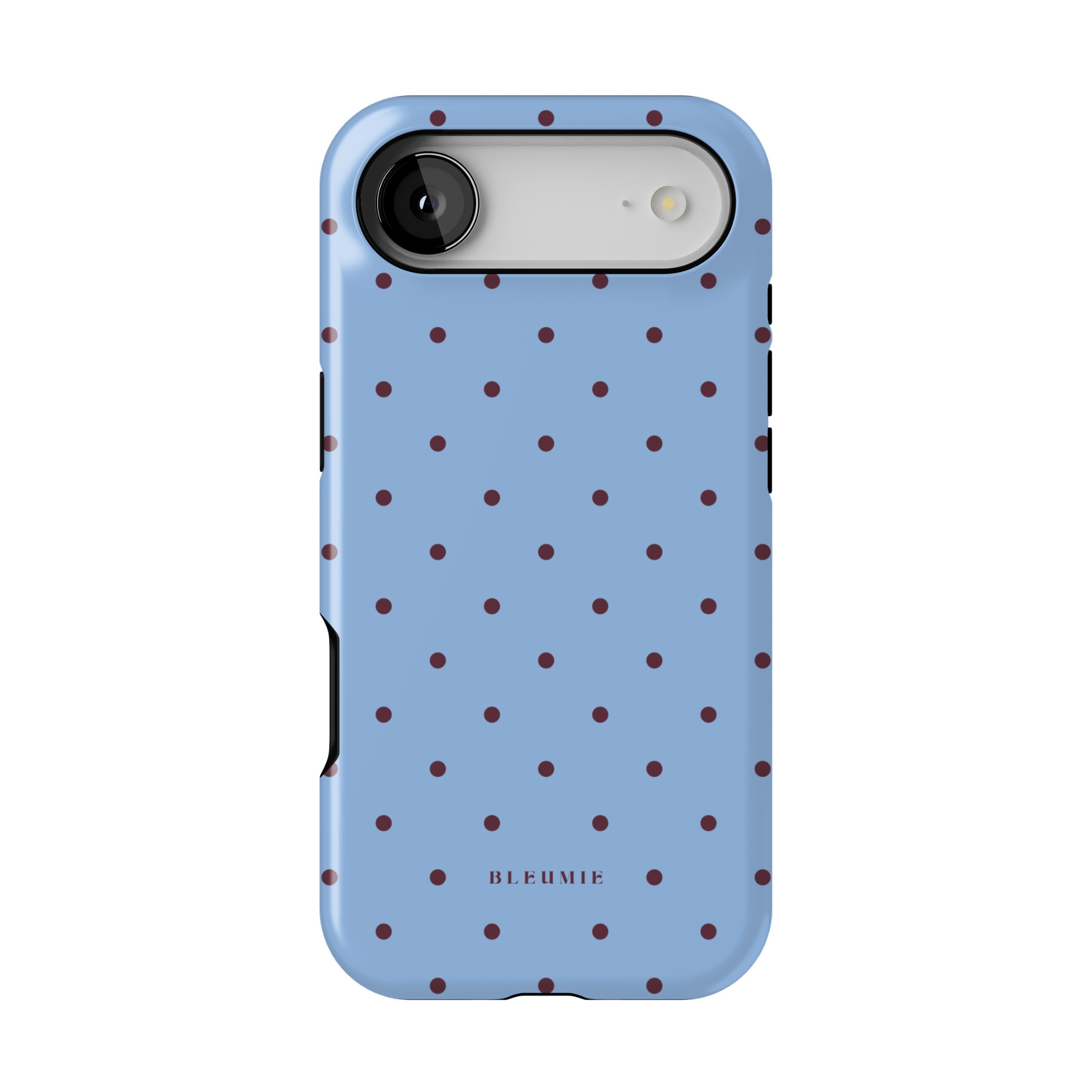 Indigo Blue Polka Dot MagSafe Case iPhone 17 Air BLEUMIE
