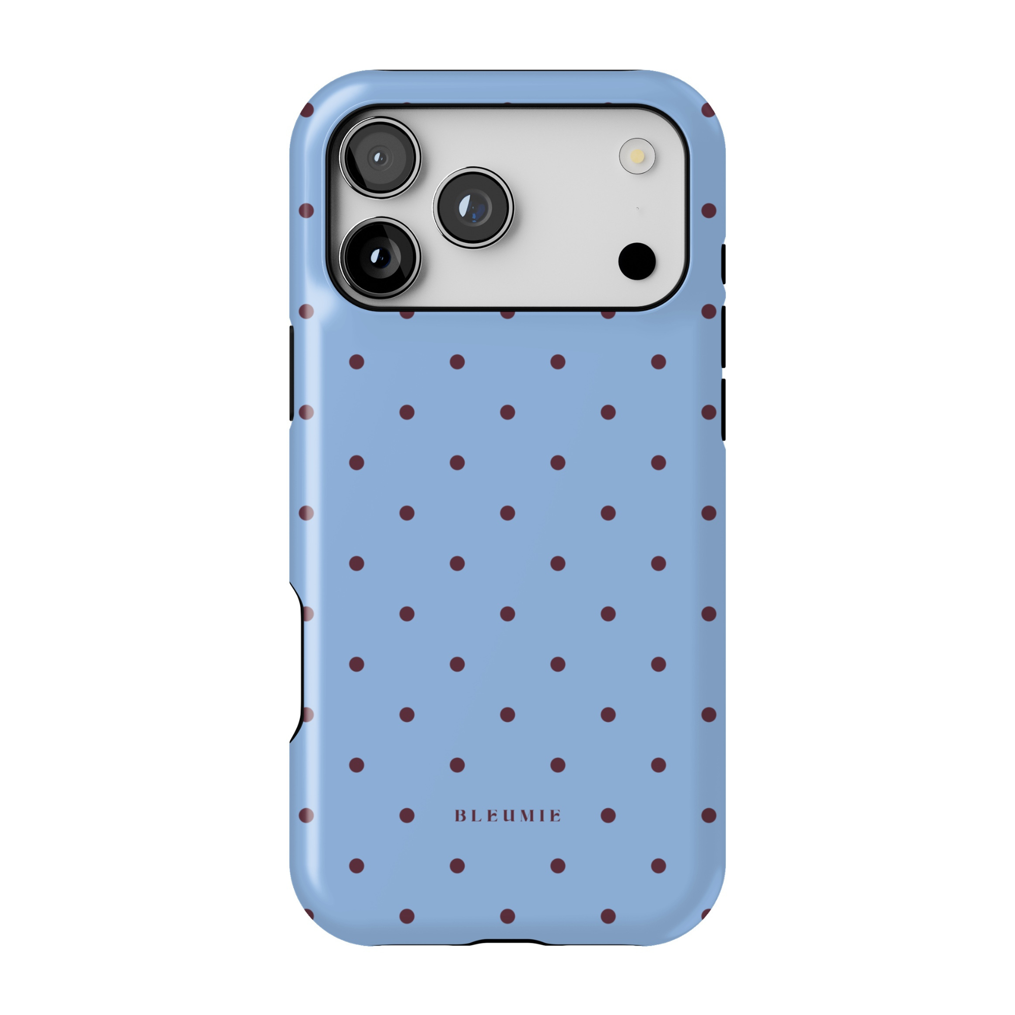 Indigo Blue Polka Dot MagSafe Case iPhone 17 Pro Max BLEUMIE