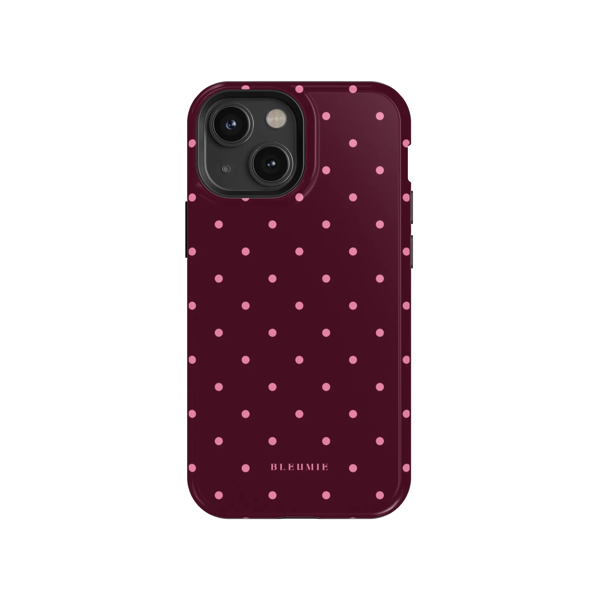 Magenta Polka Dot MagSafe Case BLEUMIE