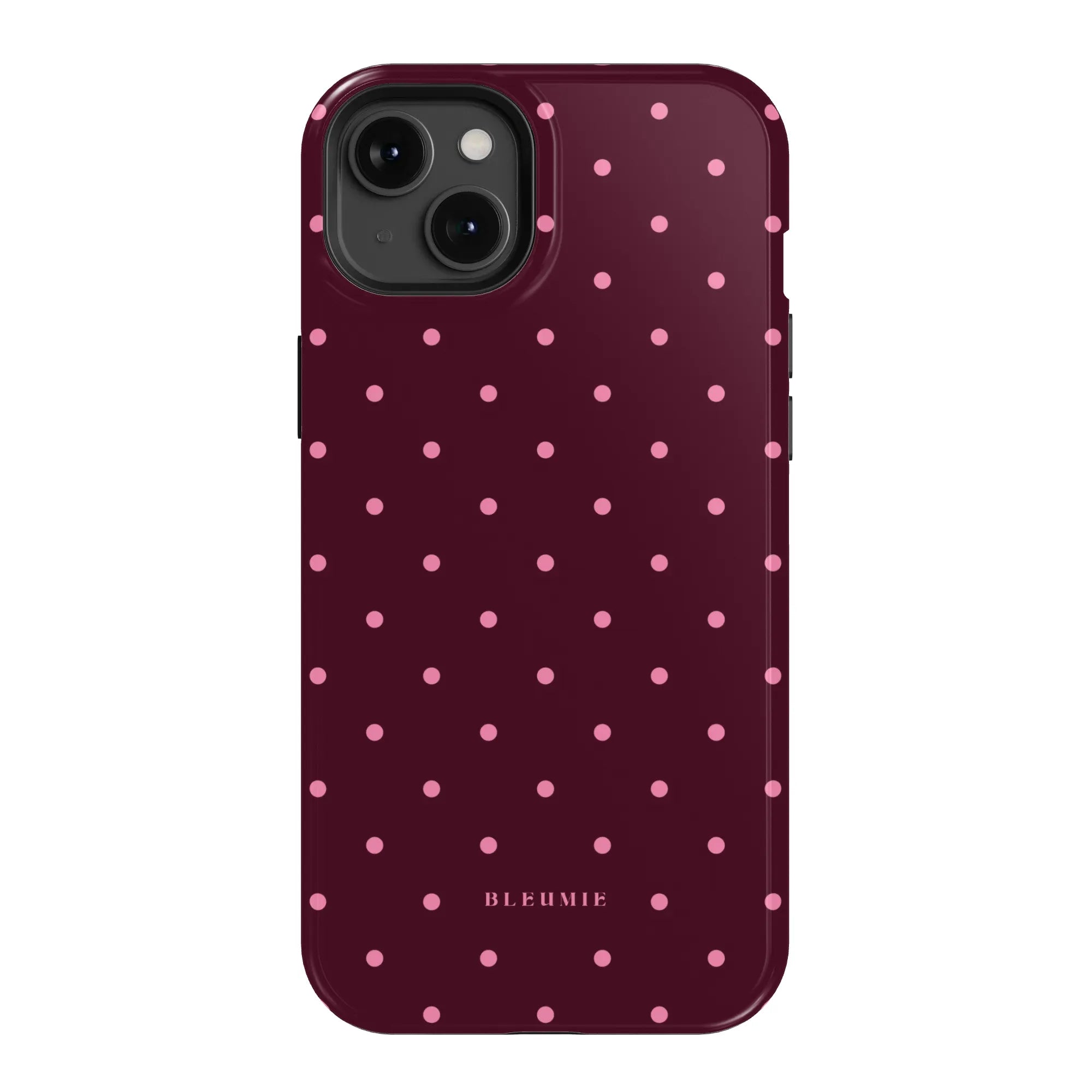 Magenta Polka Dot MagSafe Case BLEUMIE