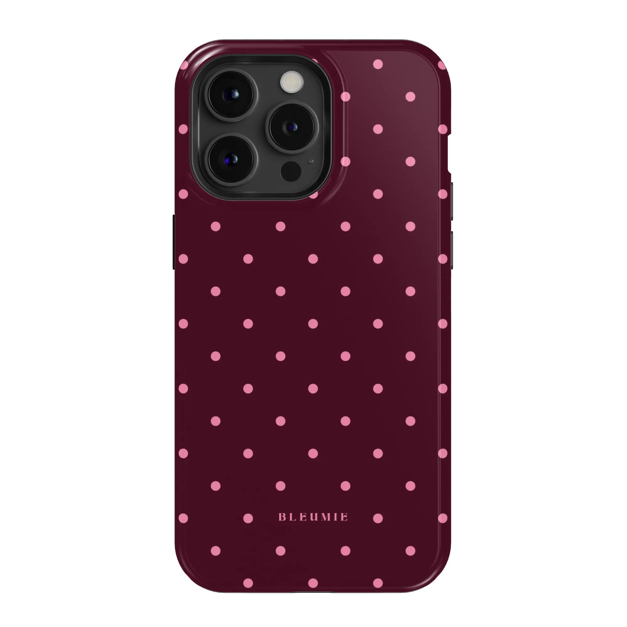 Magenta Polka Dot MagSafe Case BLEUMIE