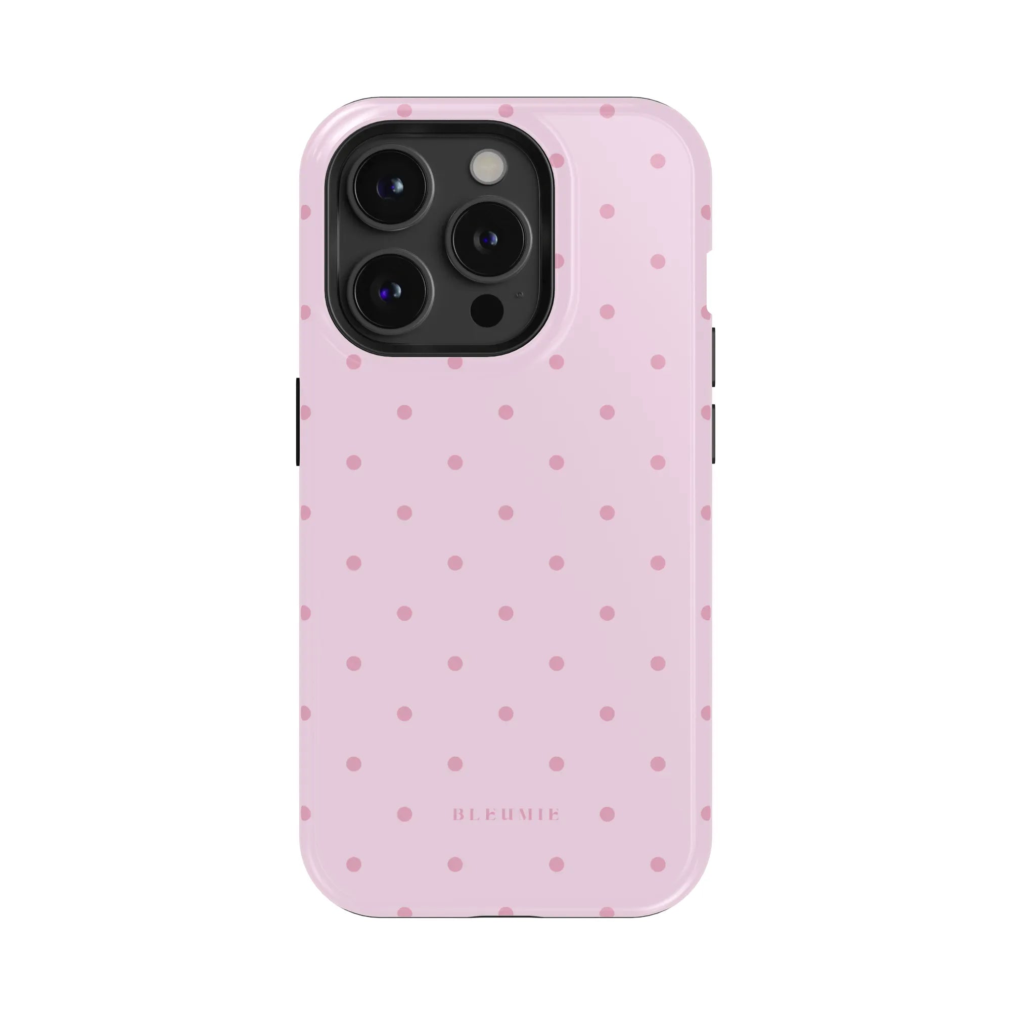 Blush Polka Dot MagSafe Case BLEUMIE