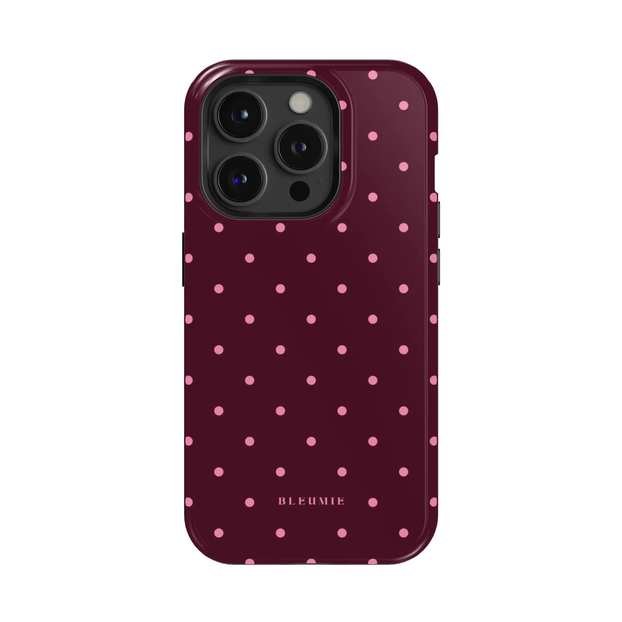 Magenta Polka Dot MagSafe Case BLEUMIE