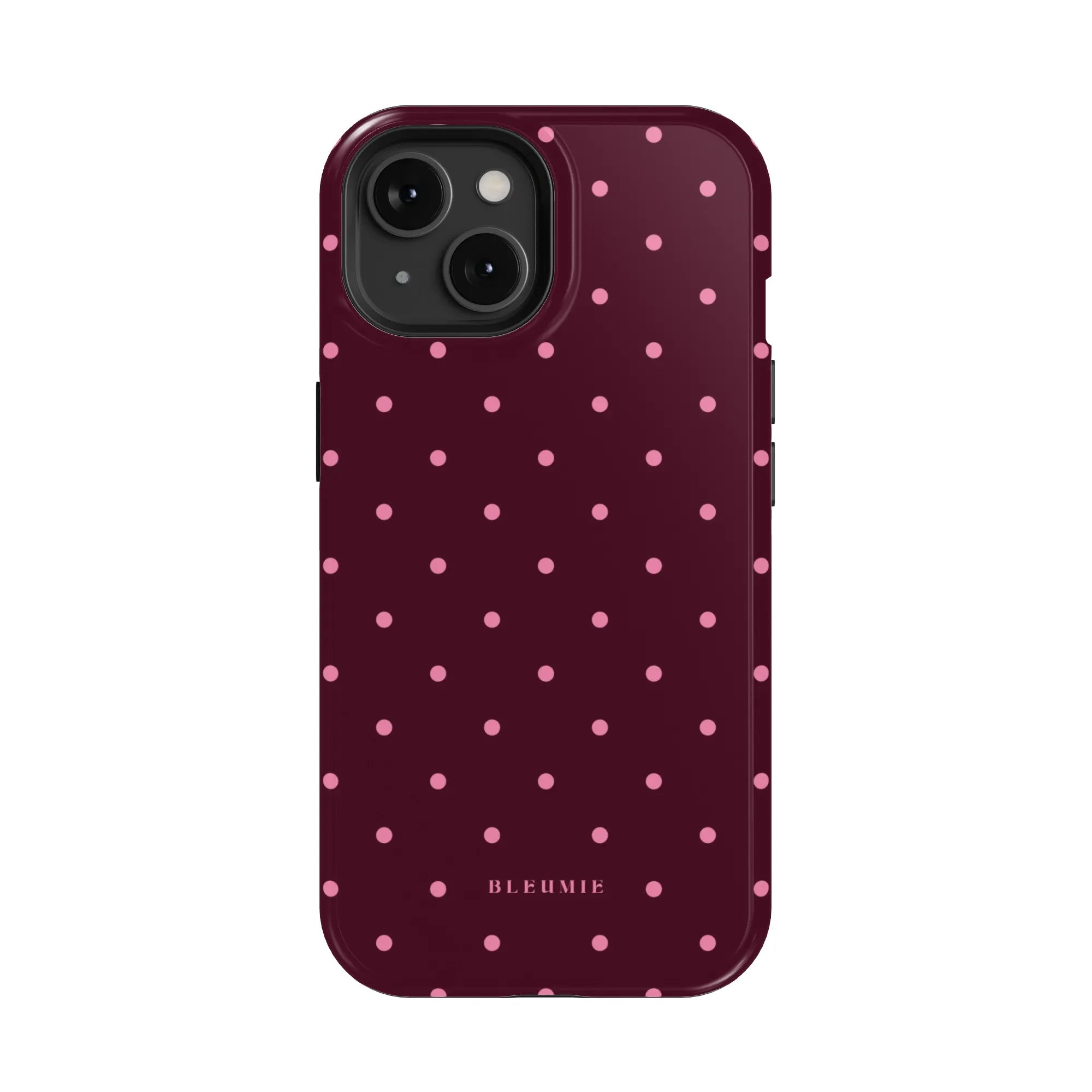 Magenta Polka Dot MagSafe Case BLEUMIE