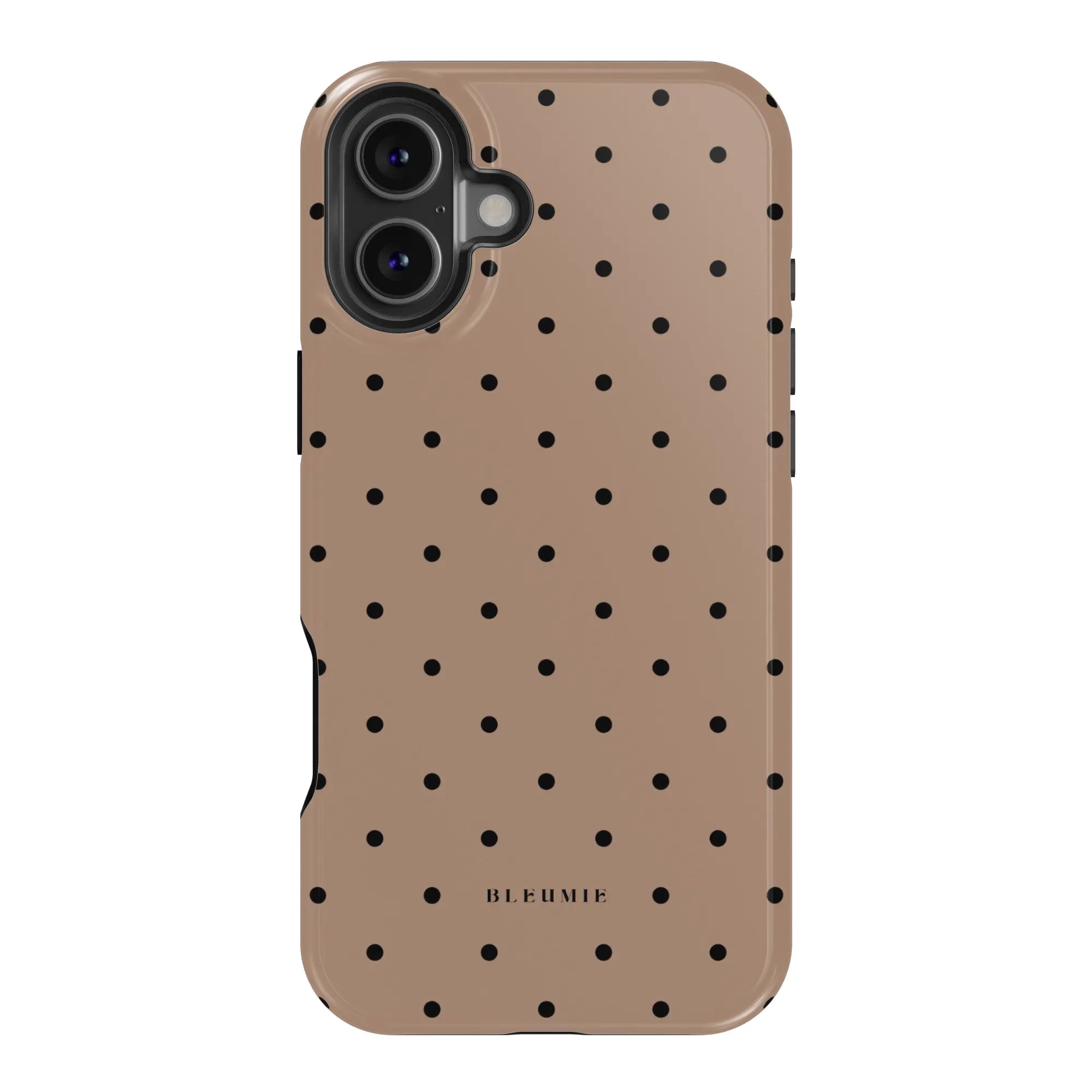 Caramel Polka Dot MagSafe Case iPhone 16 Plus BLEUMIE