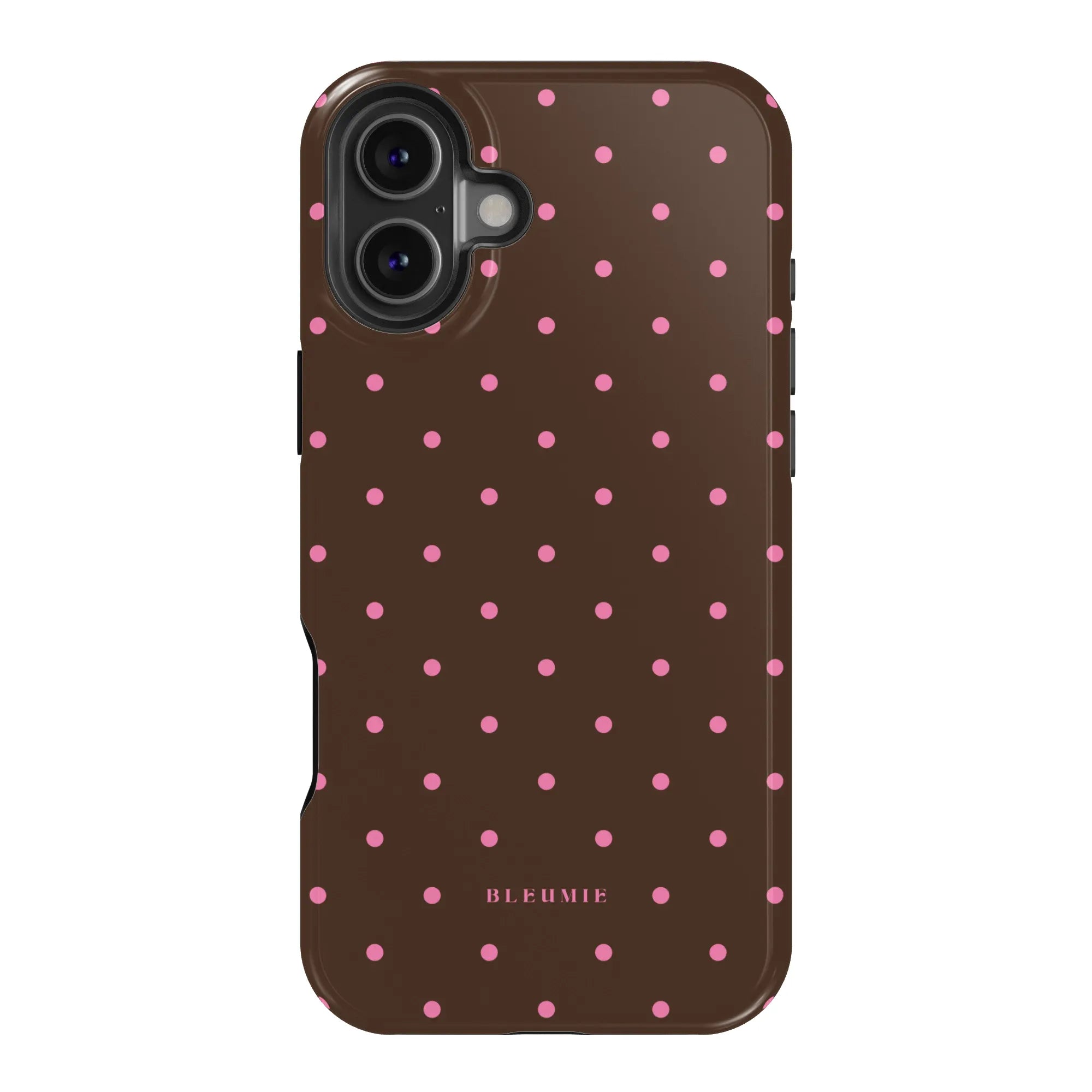 Chocolate Polka Dot MagSafe Case iPhone 16 Plus BLEUMIE
