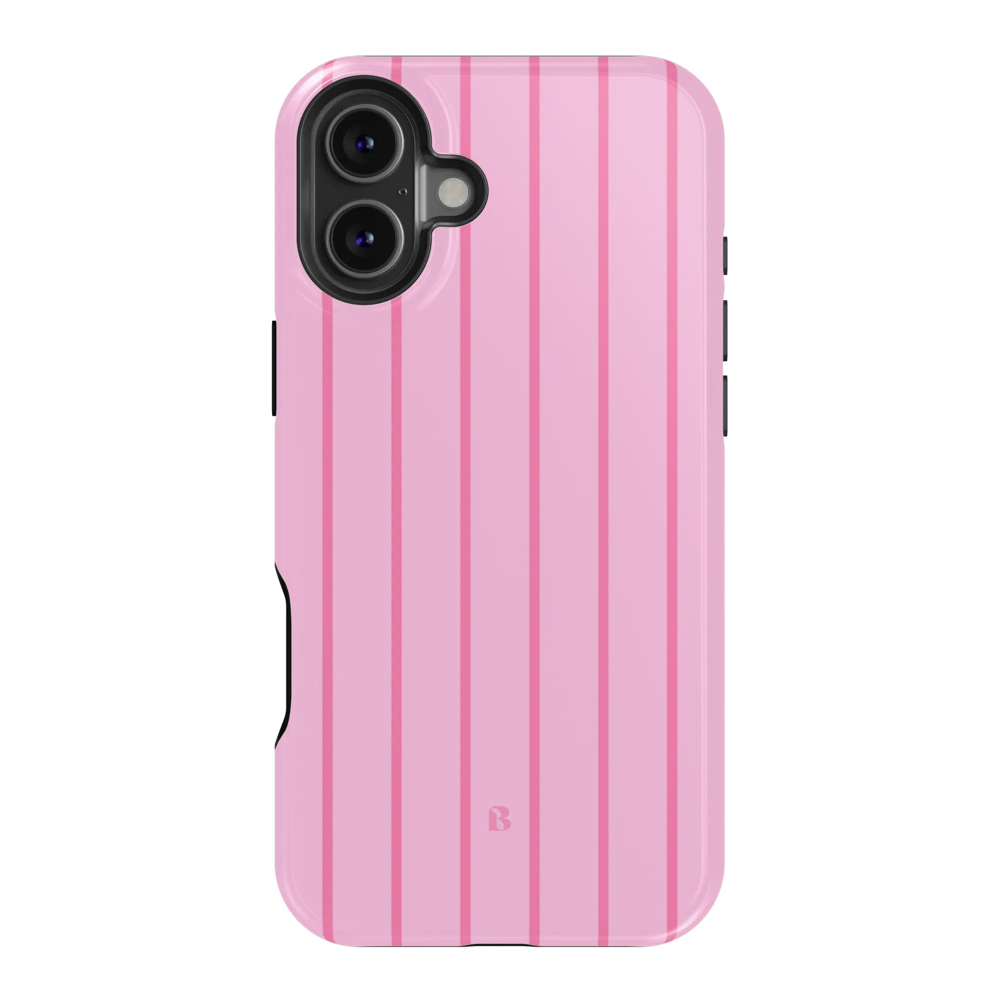 Pink Stripe MagSafe Case iPhone 16 Plus BLEUMIE