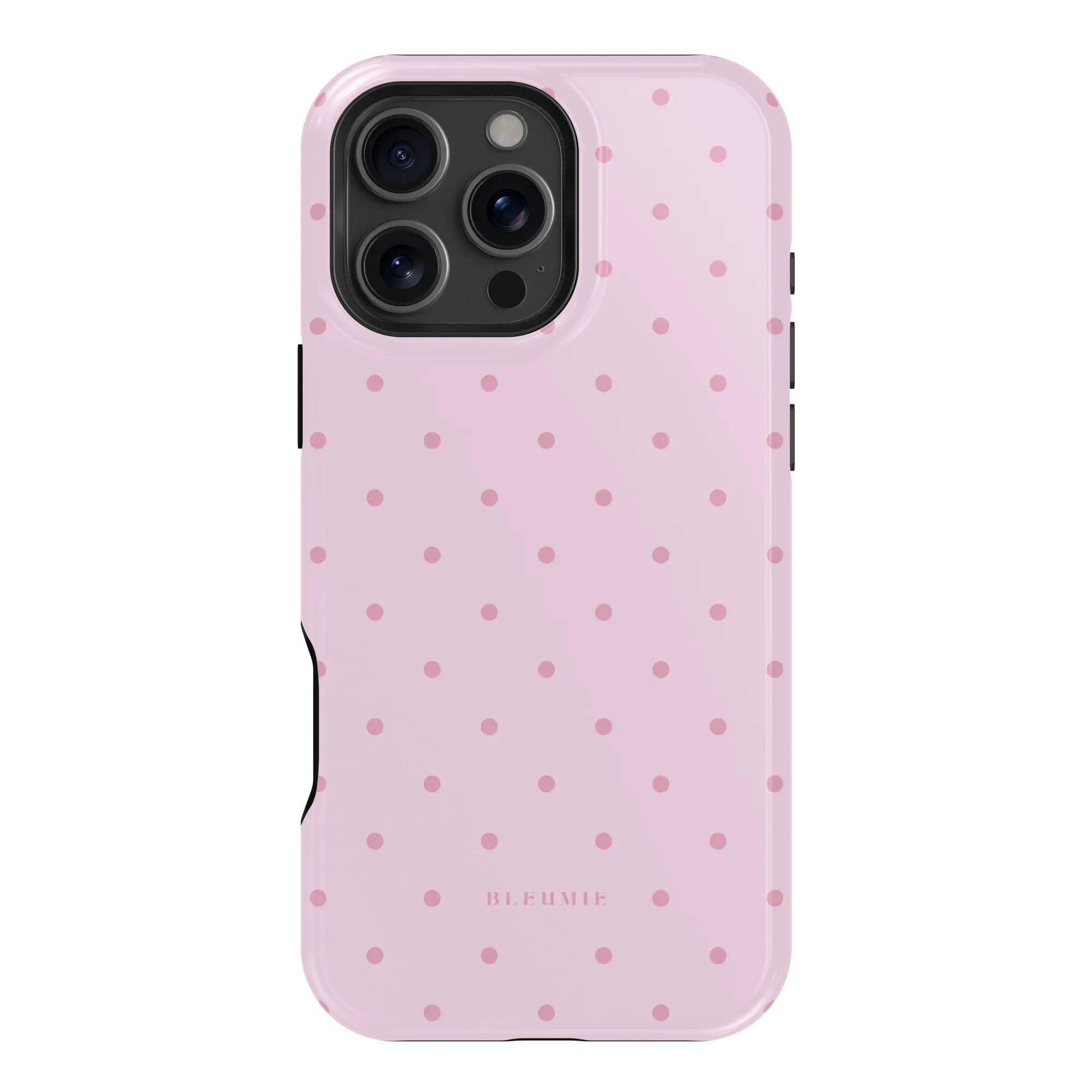Blush Polka Dot MagSafe Case iPhone 16 Pro Max BLEUMIE
