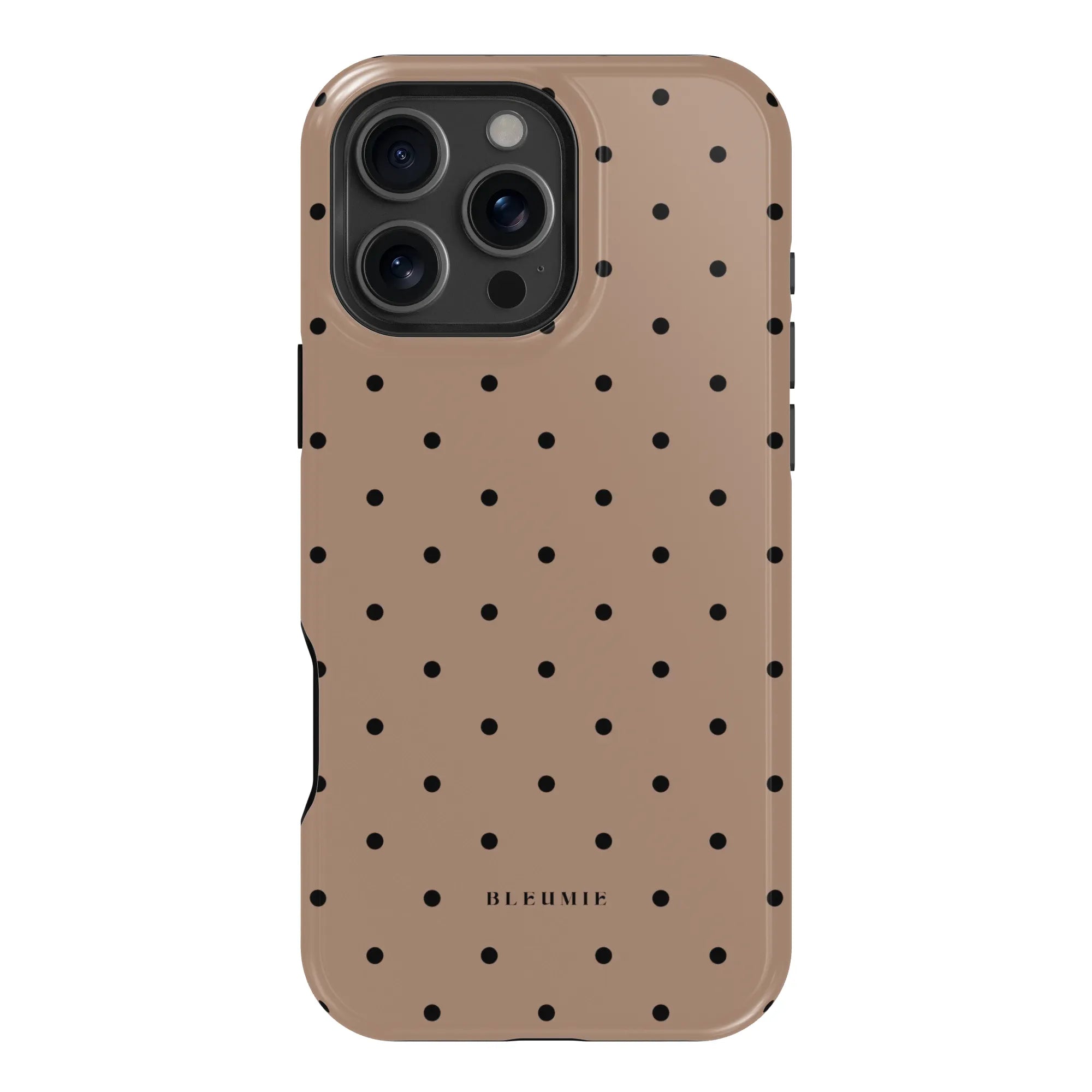 Caramel Polka Dot MagSafe Case iPhone 16 Pro Max BLEUMIE
