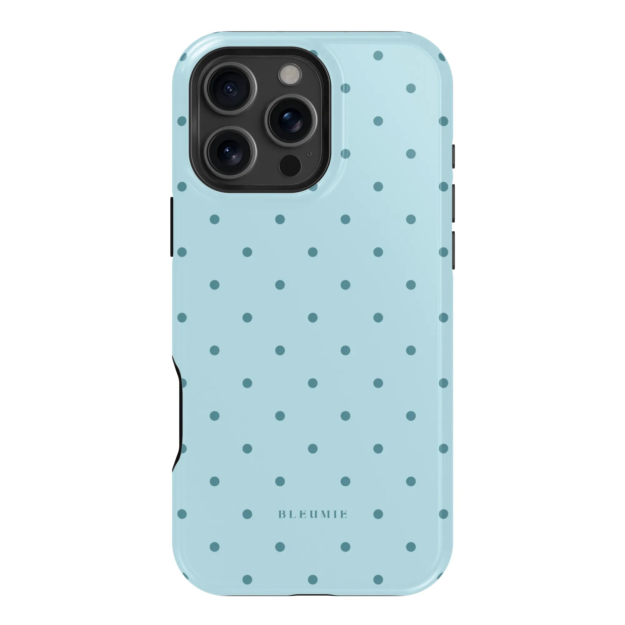 Mint Polka Dot MagSafe Case iPhone 16 Pro Max BLEUMIE