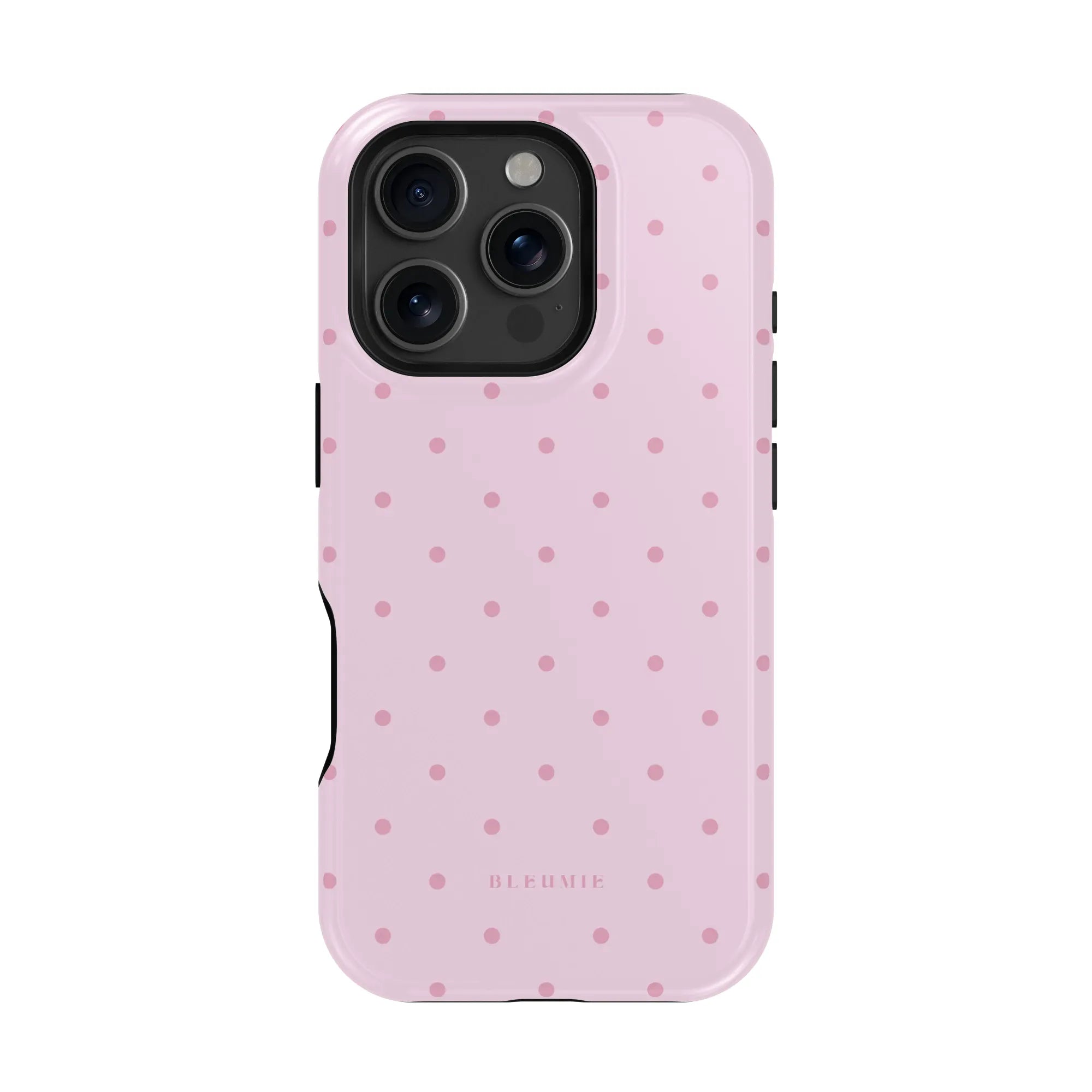 Blush Polka Dot MagSafe Case iPhone 16 Pro BLEUMIE
