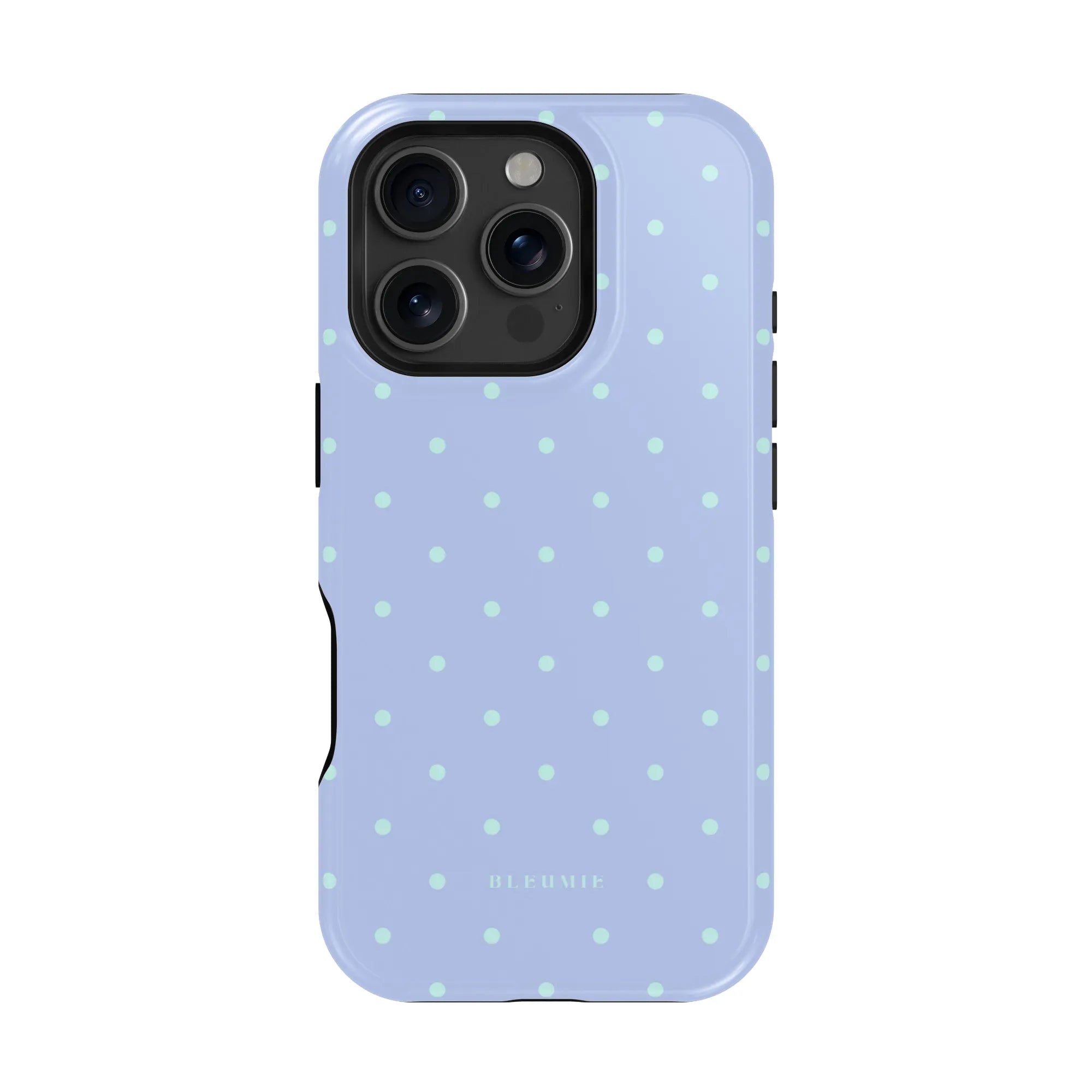 Periwinkle Polka Dot MagSafe Case iPhone 16 Pro BLEUMIE