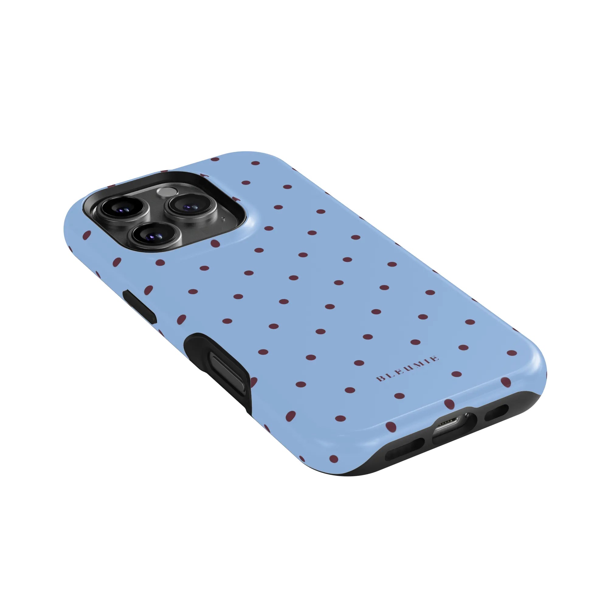 Indigo Blue Polka Dot MagSafe Case BLEUMIE
