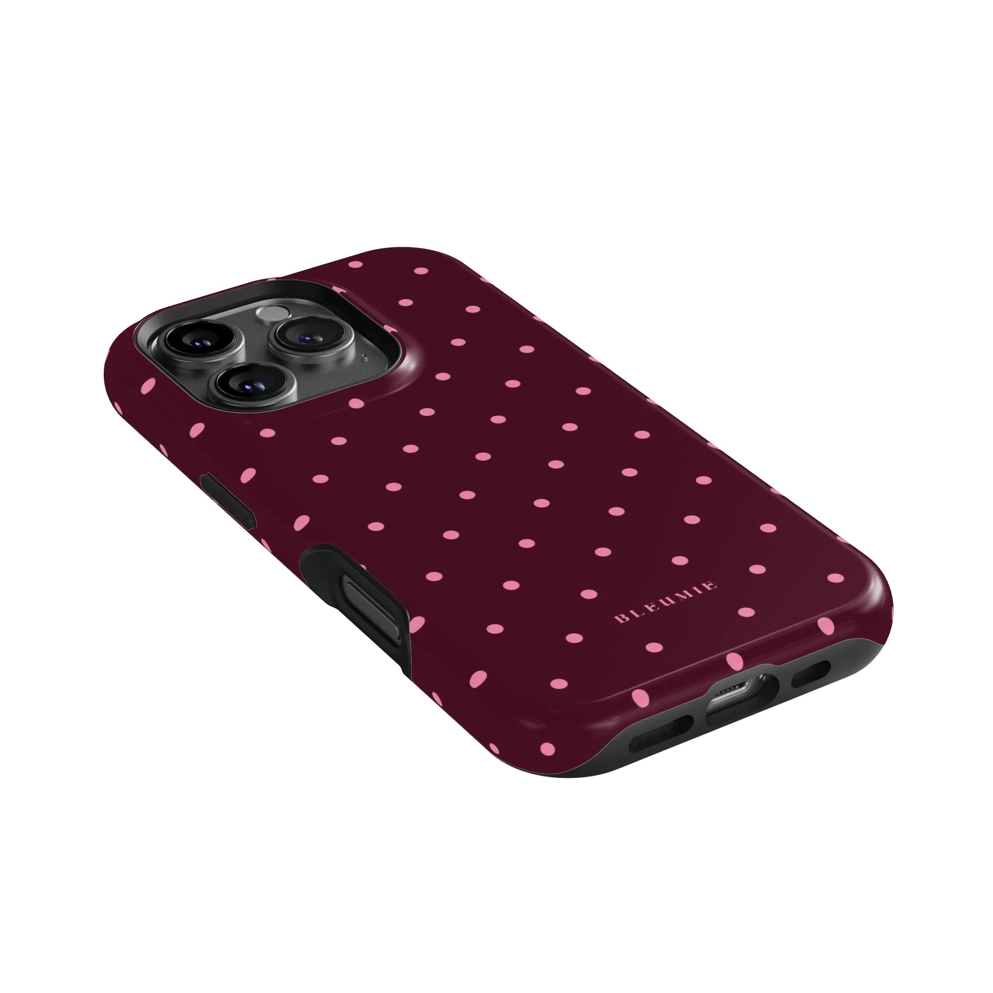 Magenta Polka Dot MagSafe Case BLEUMIE