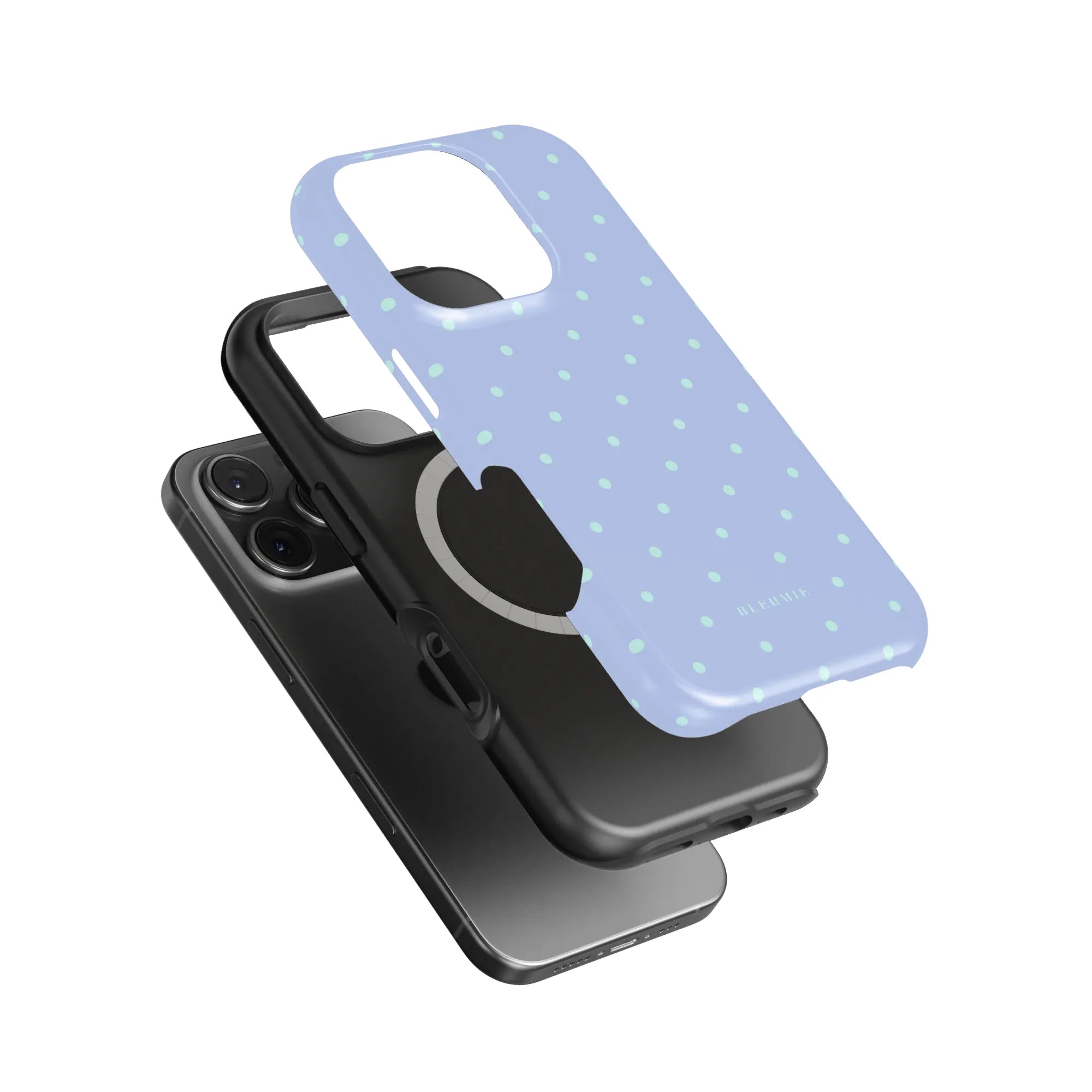 Periwinkle Polka Dot MagSafe Case BLEUMIE