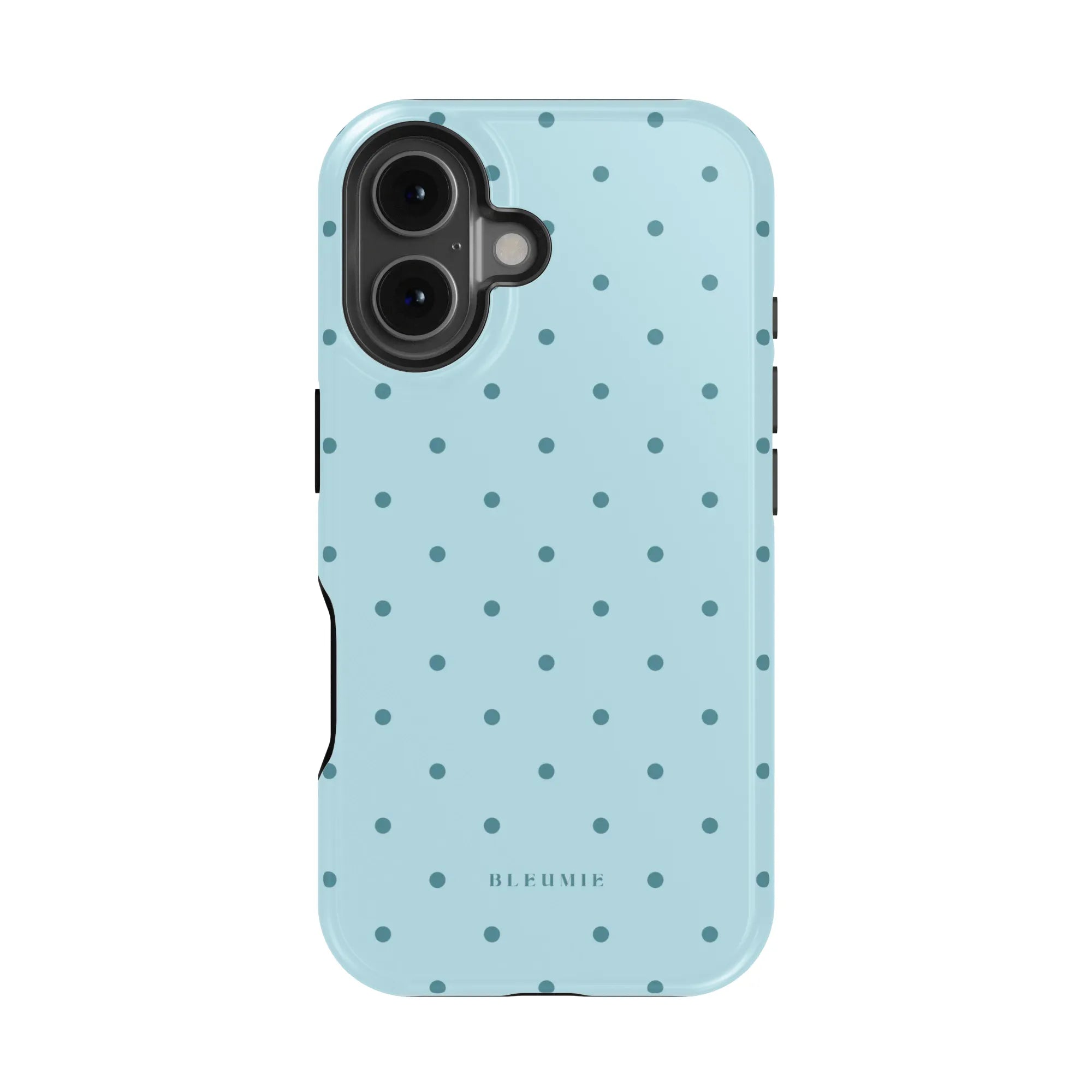 Mint Polka Dot MagSafe Case iPhone 16 BLEUMIE