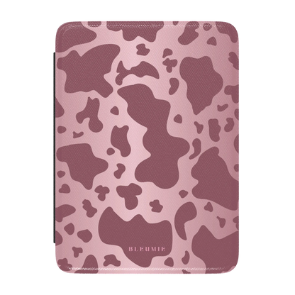 Mauve Cow Print Kindle Case BLEUMIE
