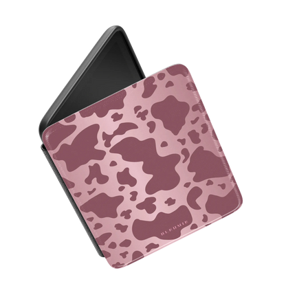 Mauve Cow Print Kindle Case BLEUMIE