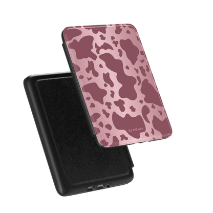 Mauve Cow Print Kindle Case BLEUMIE