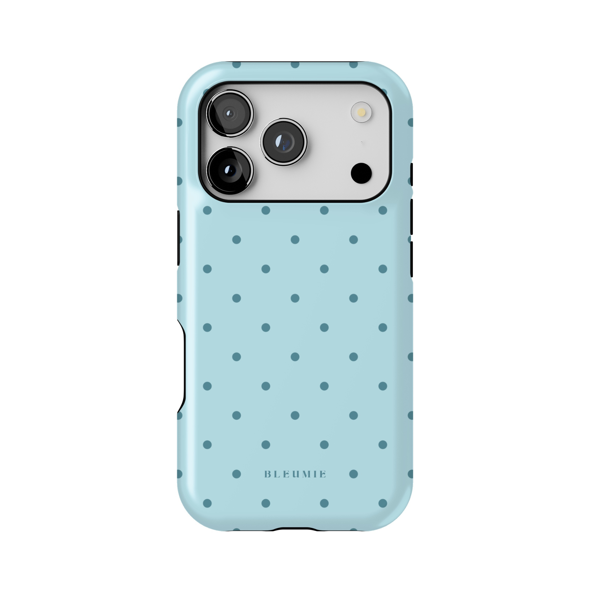 Mint Polka Dot MagSafe Case iPhone 17 Pro BLEUMIE