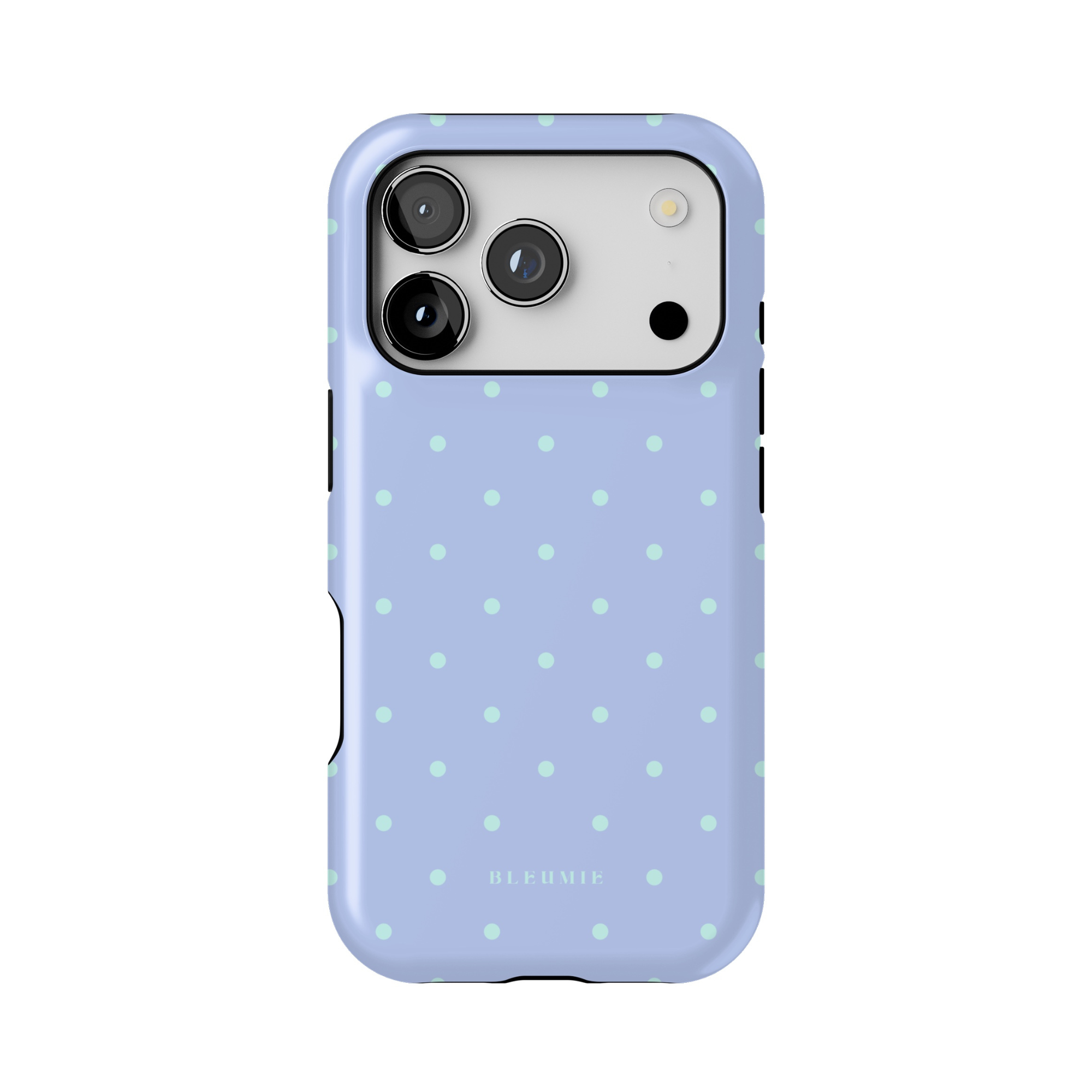 Periwinkle Polka Dot MagSafe Case iPhone 17 Pro BLEUMIE