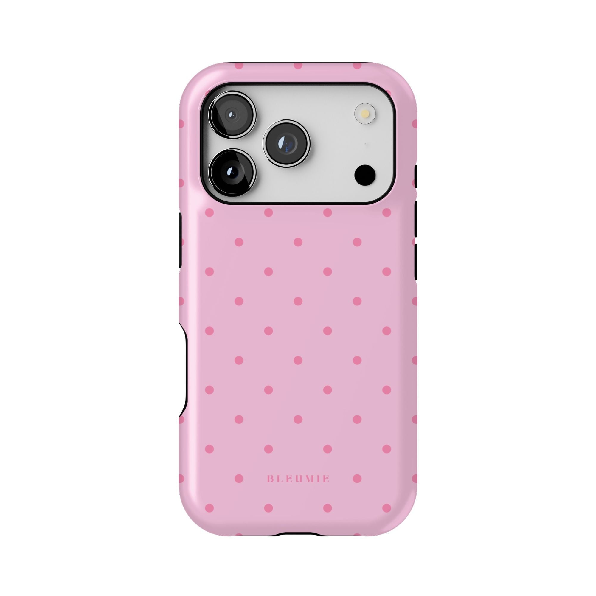 Pink Polka Dot MagSafe Case iPhone 17 Pro BLEUMIE