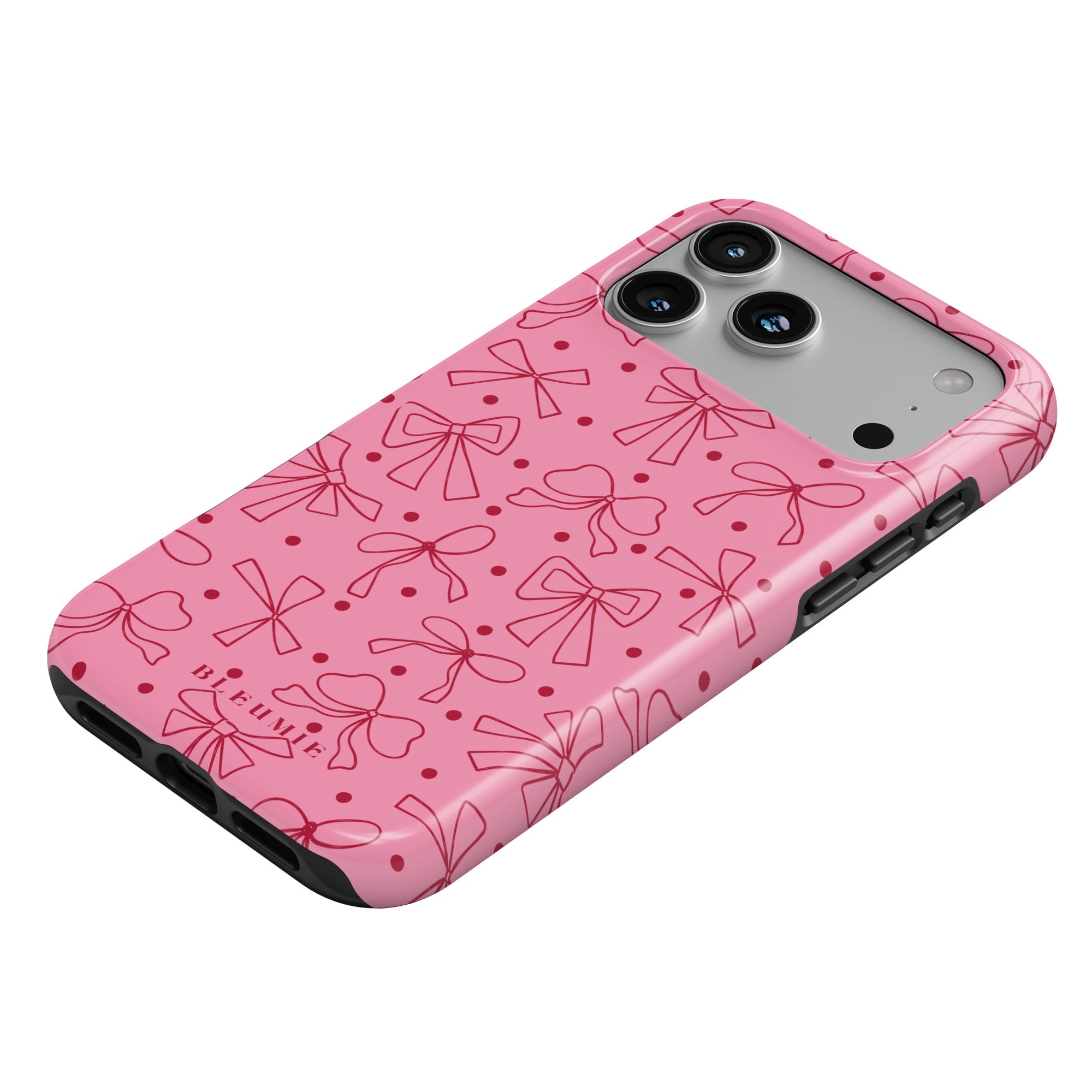 Polka Dot Bows Tough Phone Case