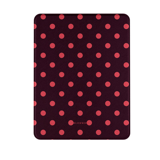 Scarlet Polka Dot Magnetic iPad Case BLEUMIE